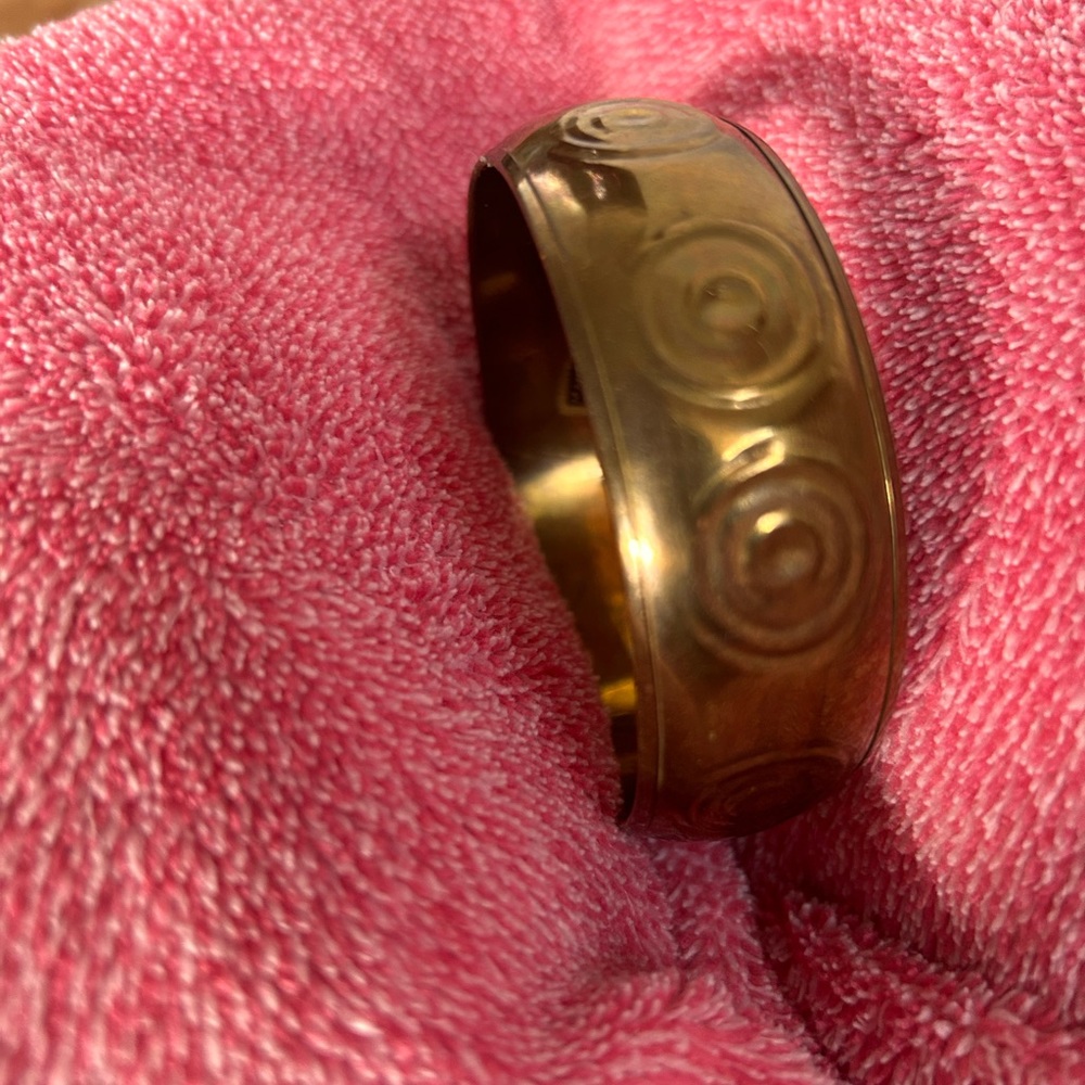 Vintage Brass Target Bracelet